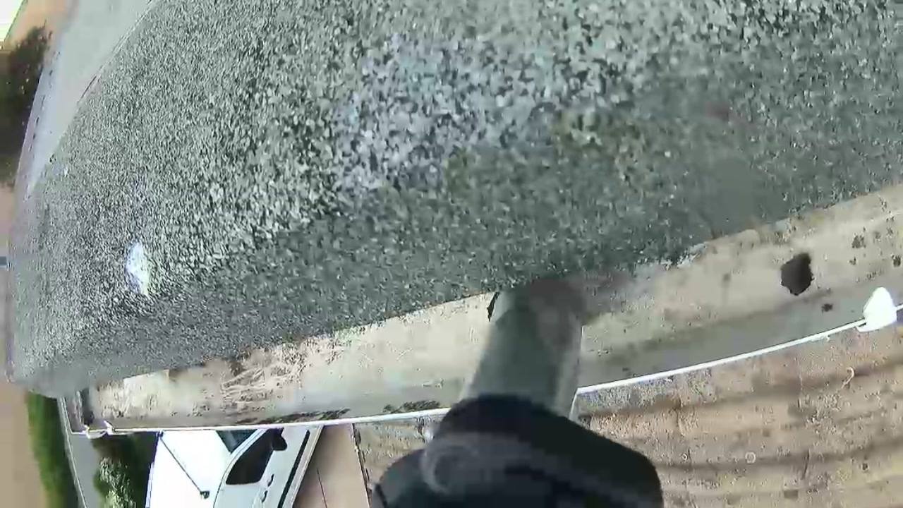 Applying sealant to a residential gutter